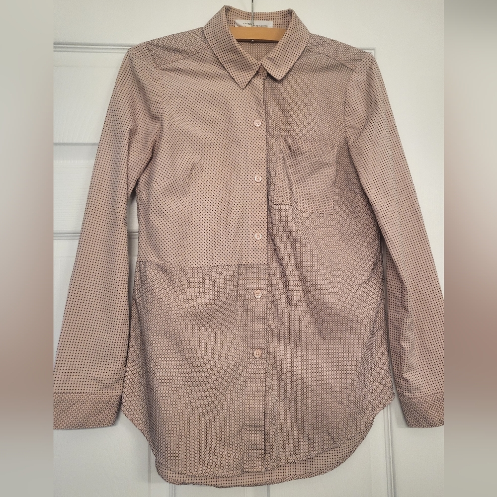 Patterned Button-Up Shirt